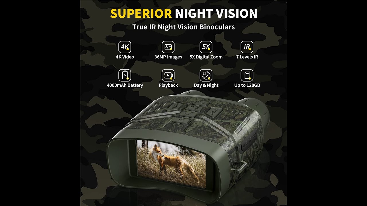 Digital Infrared Night Vision LCD Binocular Rechargeable