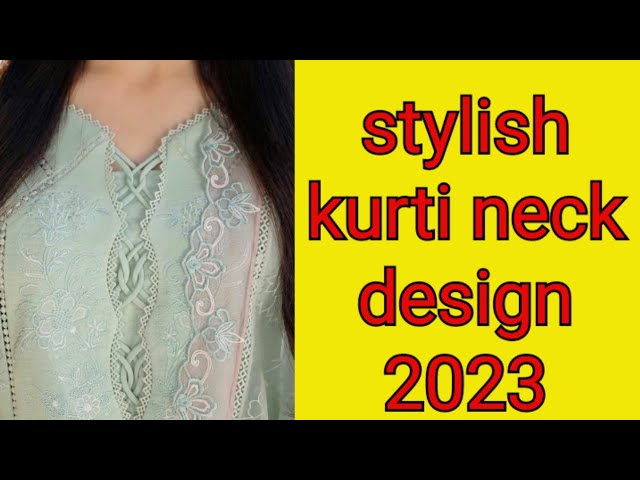 Top 30+ Simple Front Kurti Neck Design - Neck Design 2023