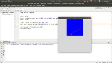 Python GUI Tutorial - 14 - Canvas - create line  | Tkinter