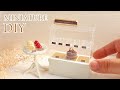 絶対かわいい！ミニチュアのケーキショーケースと1/12のチョコレートケーキをつくってみた。　miniature　DIY