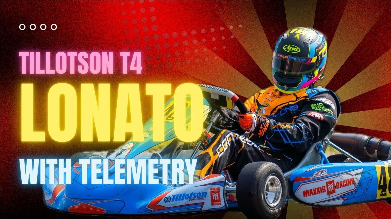 TILLOTSON T4 TEST at South Garda Karting // with telemetry