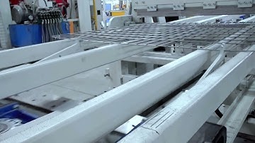 Storage wire mesh shelf racks automatic welding machine with wires cutting dropping