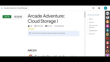 Arcade Adventure Cloud Storage I | Arcade 2024 #ARC231#arcade#goolgecloud#solution#cloud
