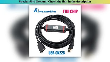 Get Suitable for Omron CS/CJ/CQM1H/CPM2C CJ1M CS1G PLC programming Cable USB-CN226+ Data Download Li