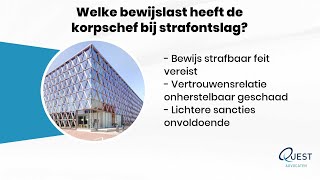Welke Bewijslast Heeft De Korpschef Bij Strafontslag?