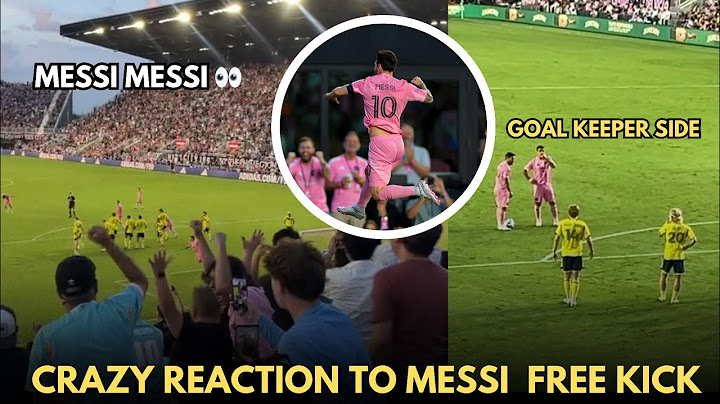 Crazy Reaction To Messi Free kick Goal Vs Nashville