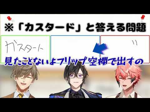 協力クイズで「空欄」を解答する羽目になる四季凪アキラ【にじさんじ切り抜き/四季凪アキラ/オリバー・エバンス/赤城ウェン】#にじOisix