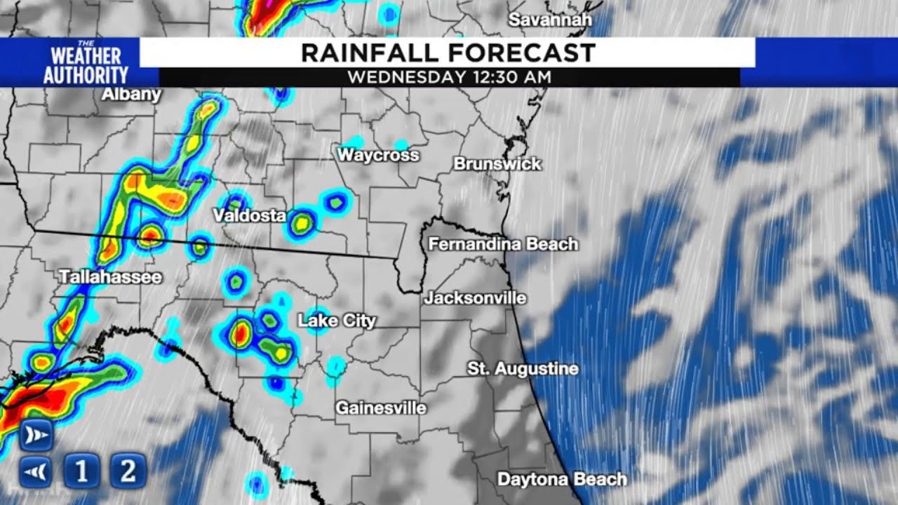 Showers tonight, Rain Wednesday - YouTube