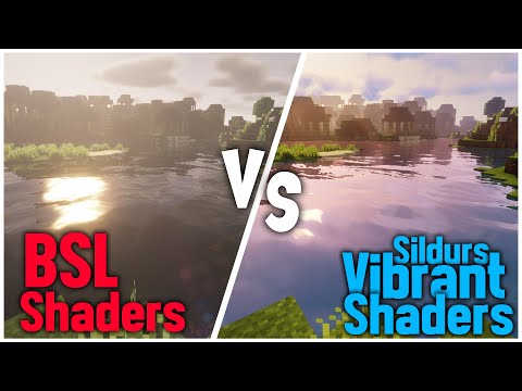 BSL Shaders VS Sildurs Vibrant Shaders comparison | Minecraft | 2022 #Minecraft #shadrs