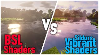 BSL Shaders VS Sildurs Vibrant Shaders comparison | Minecraft | 2022 #Minecraft #shadrs