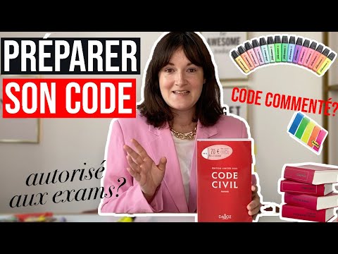 COMMENT BIEN UTILISER  ET PRÉPARER SON CODE CIVIL POUR LES PARTIELS