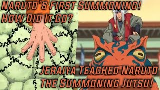 Jeraiya Teached Naruto The Summoning Jutsu - Narutos First Summoning - How Did It Go?
