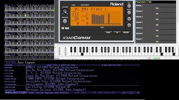 Jazz Lagoon SC55 demo song / XM6g, vsthost, Virtual Sound Canvas