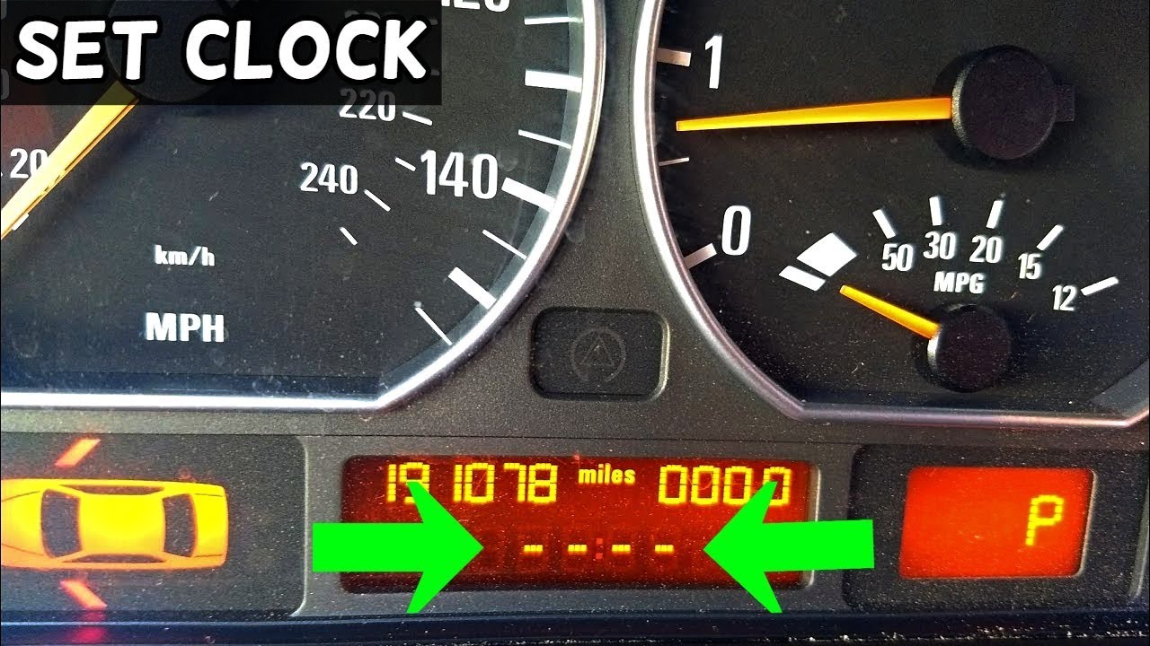 HOW TO SET THE CLOCK ON BMW E46 323i 325i 328i 330i 330ci 325ci YouTube