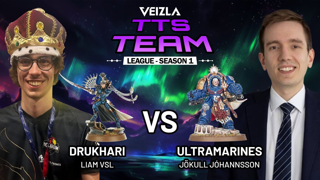 🔥Drukhari vs Ultramarines - Liam Vsl vs Jökull Jóhannsson 🔥 [ENGLISH]
