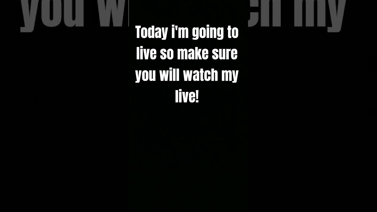 Going Live Soon