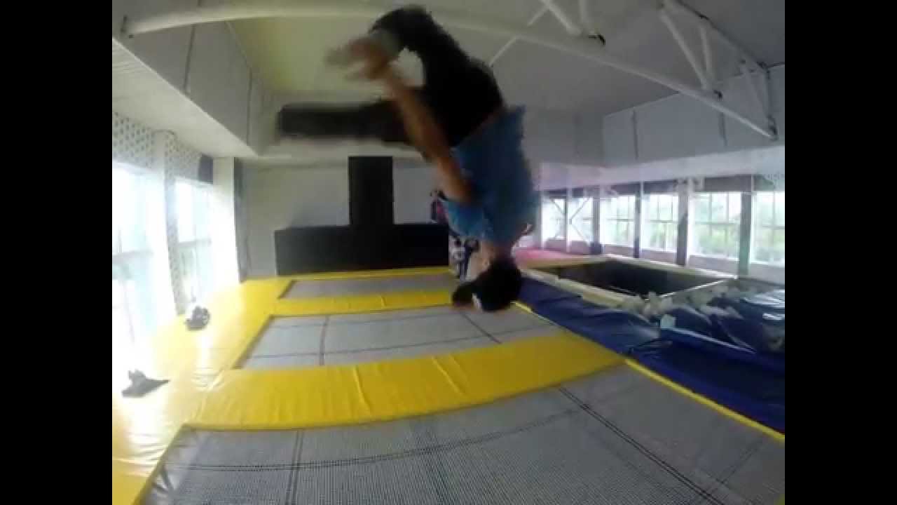 BASEBALL HAT TRICKS ON TRAMPOLINE YouTube