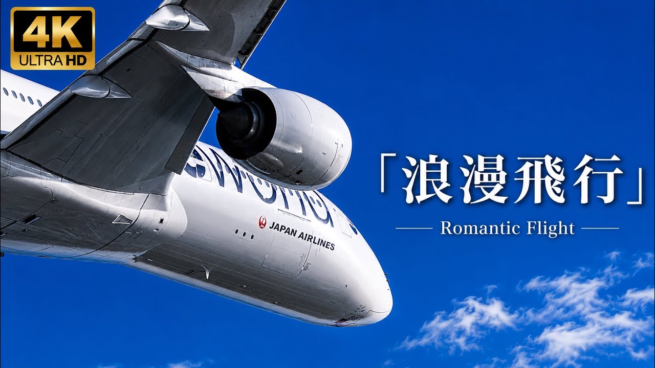4K 】「浪漫飛行」米米CLUB JAL夏離宮1990 CMソング Fukuoka Airport