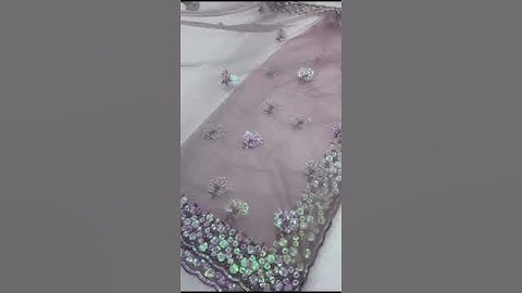 Butterfly Net With Beautiful 5MM Sequence Embroidery C-Pallu Work❤️