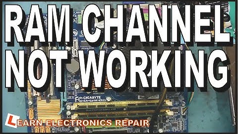 HOW TO FIX RAM CHANNEL NOT WORKING. Dual Channel RAM Faulty - Motherboard Repair in English.