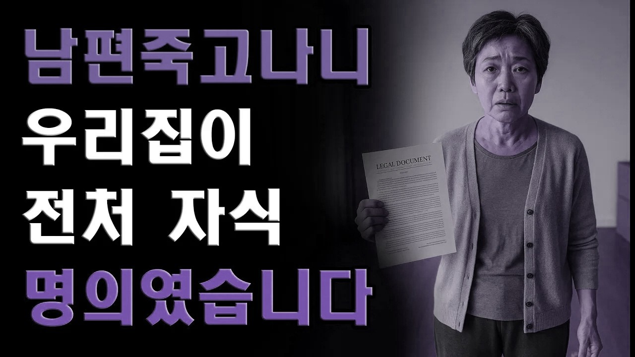 남편이 죽고 나니… 우리 집이 전처 자식 명의였습니다