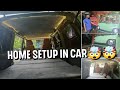 home setup in car 🤩