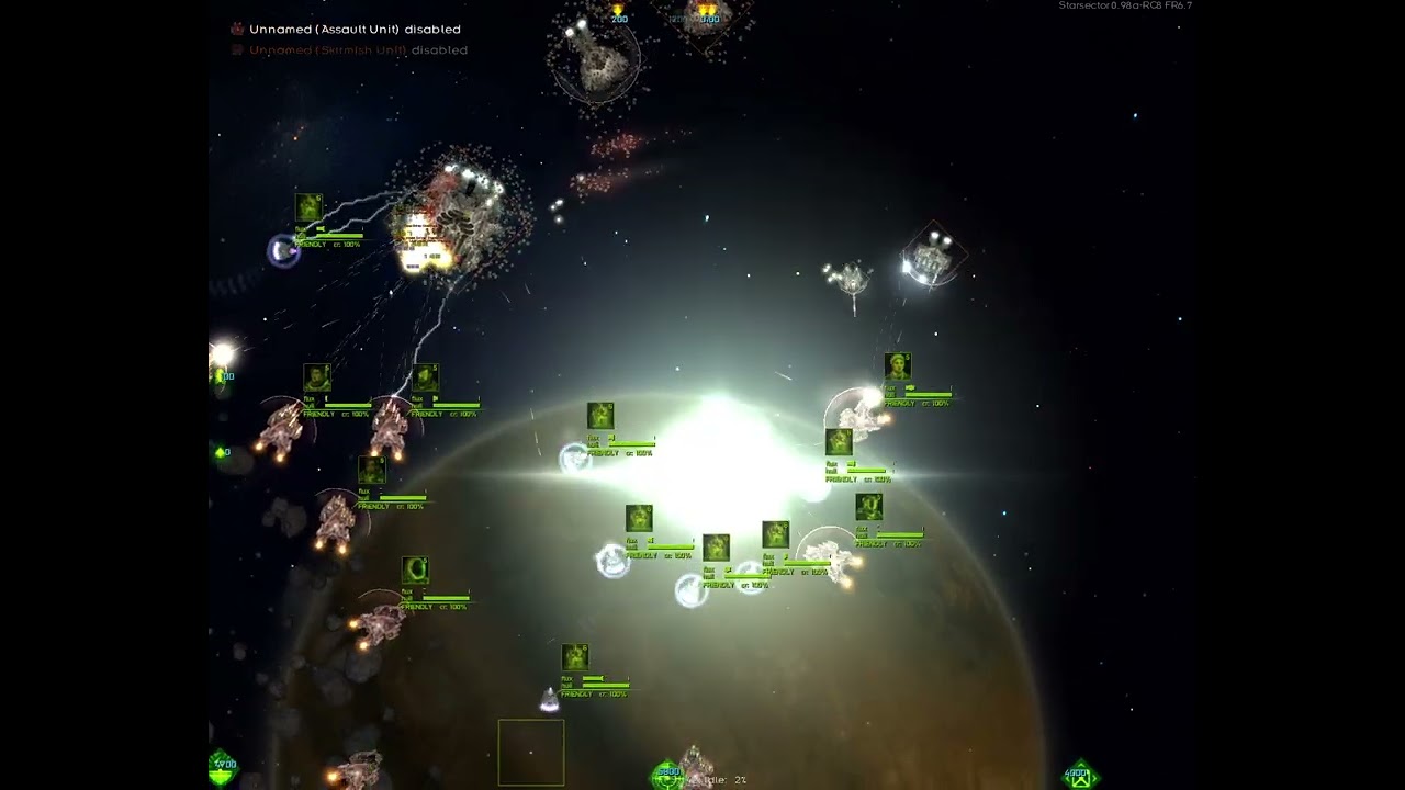 Starsector 0.98a: Eradicators and Glimmers vs Threat