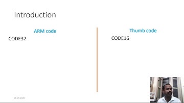 Module 3 Introduction L1:  Thumb instruction set