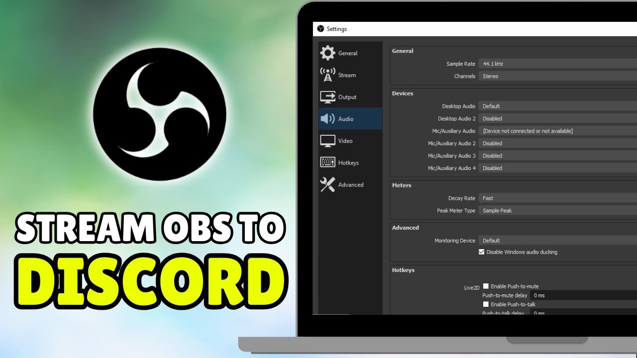 How To Stream OBS With Audio To Discord (2026) - Stream OBS Screen To ...