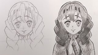 How to Draw Mitsuri Kanroji - [Kimetsu no Yaiba]