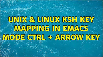 Unix & Linux: KSH key mapping in emacs mode: ctrl + arrow key