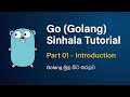 Go (Golang) Programming Sinhala Tutorial - Part 01 - Introduction | Golang මුල සිට සරලව