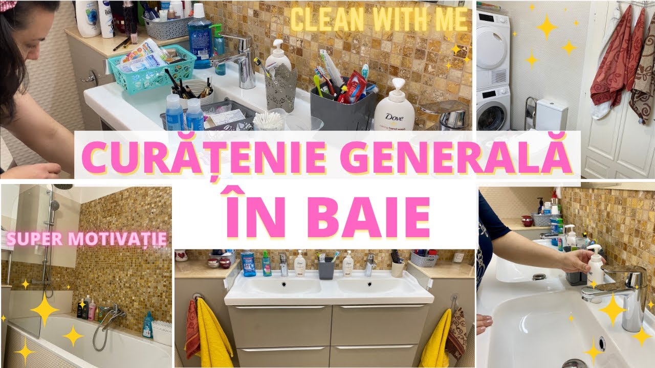 CURĂȚENIE GENERALĂ în BAIE // CLEAN WITH ME // Fă curat cu mine 2021