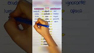 Ejemplos De Sinónimos Y Antónimos