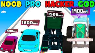 Size Up Cars Run in NOOB vs PRO vs HACKER vs GOD