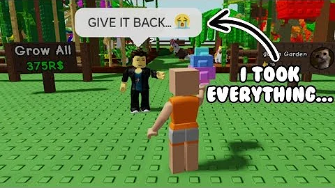 I SCAMMED The BIGGEST SCAMMER In Grow a Garden... 😱