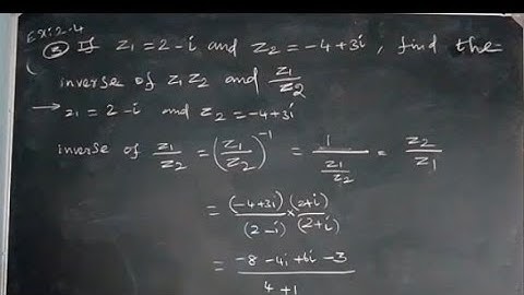 TN 12th Maths chapter : 2. Complex Numbers,  Exercise : 2.4  - Q. No: 3