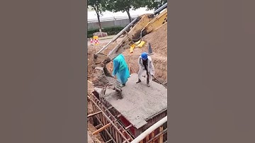 Concrete pouring process for bridge pier columns