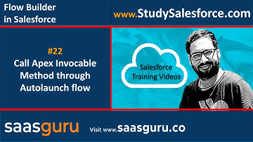 22 Call Apex Invocable Method through Autolaunch Flow in Salesforce | Salesforce Training Videos