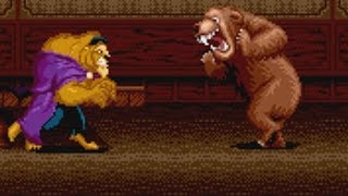 Beauty and the Beast (Genesis) All Bosses (No Damage)