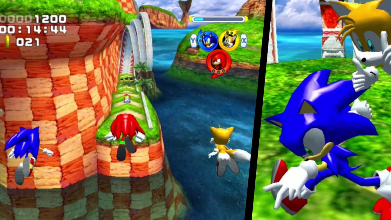 Sonic Heroes  (GameCube) Gameplay 