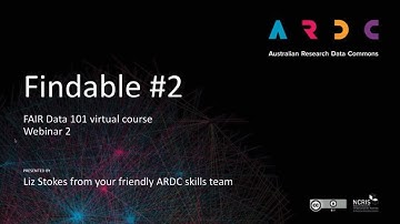FAIR data 101 training - Findable #2