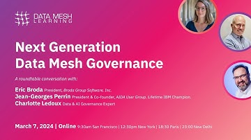 Next Generation Data Mesh Governance