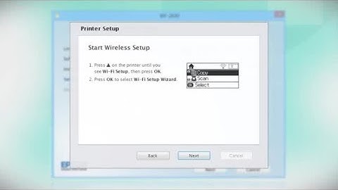 Epson WorkForce WF-2630: Wireless Setup Using the Printer’s Buttons