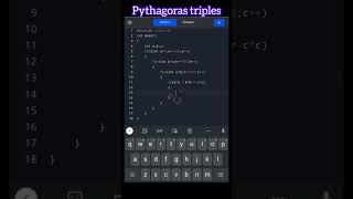 Pythagoras triples || c programming || #cprogramming #coding #programming #coderAnt2 #pythagoras