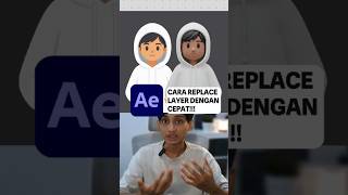 cara cepat replace layer yang ingin di revisi di after effects.