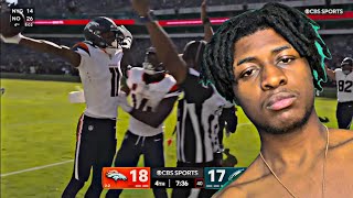 DENVER NATIVE/EAGLES FAN REACTS TO Denver Broncos vs Philadelphia Eagles Highlights 💔