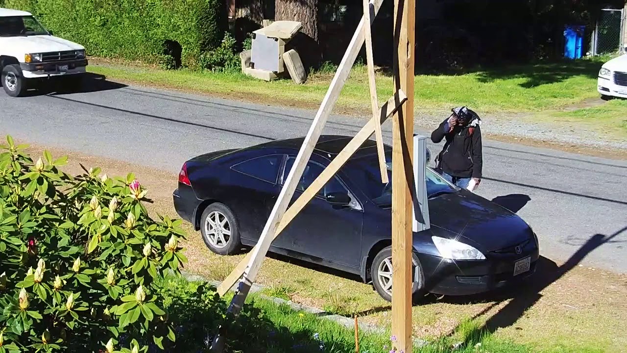Man attempting to break into my car - YouTube
