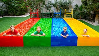 Famous Building Fun: 4 Towers and Pools with Vania Mania Kids! 🏗️🏊‍♂️🎉 Wealth
