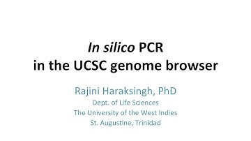 In Silico PCR with the UCSC Genome Browser